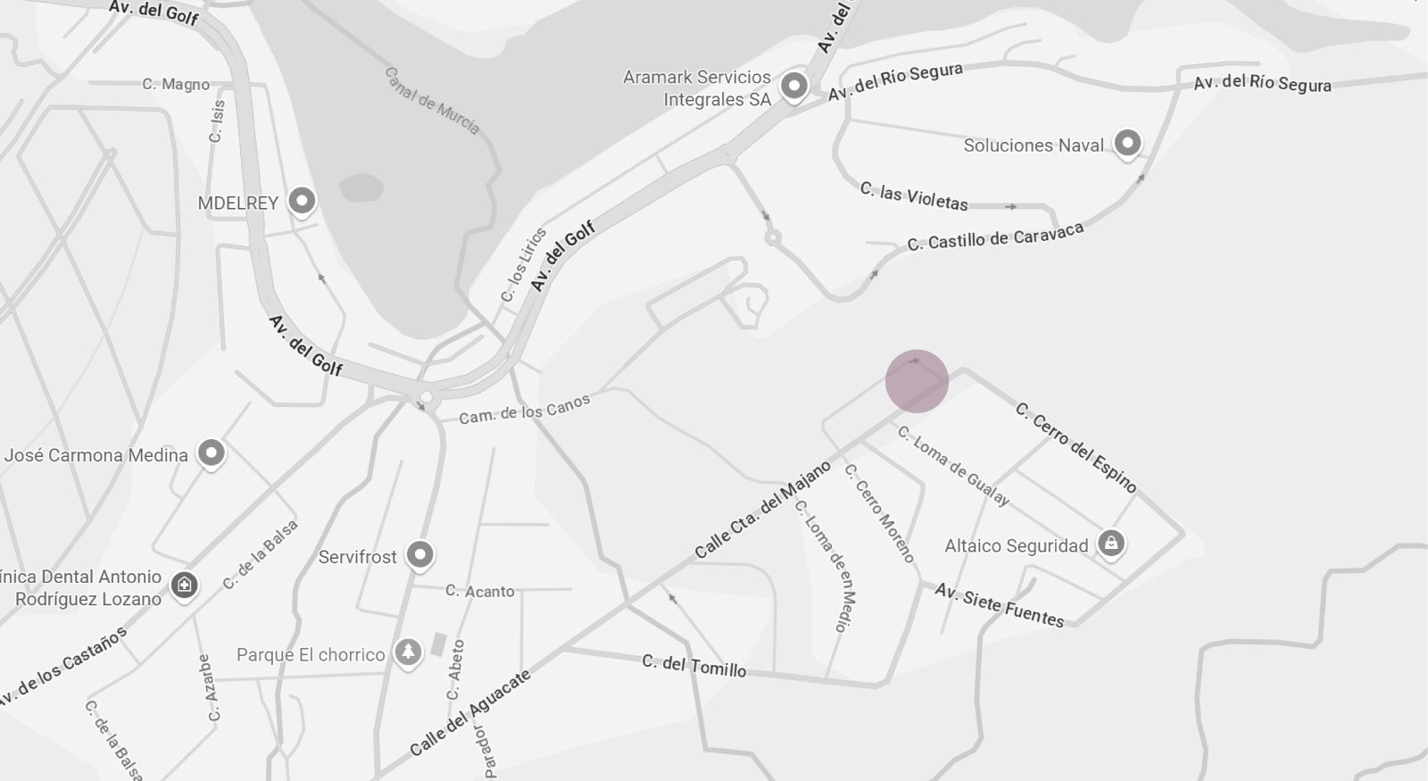 localizacion PARCELA URBANA EN URBANIZACIÓN EL CHORRICO